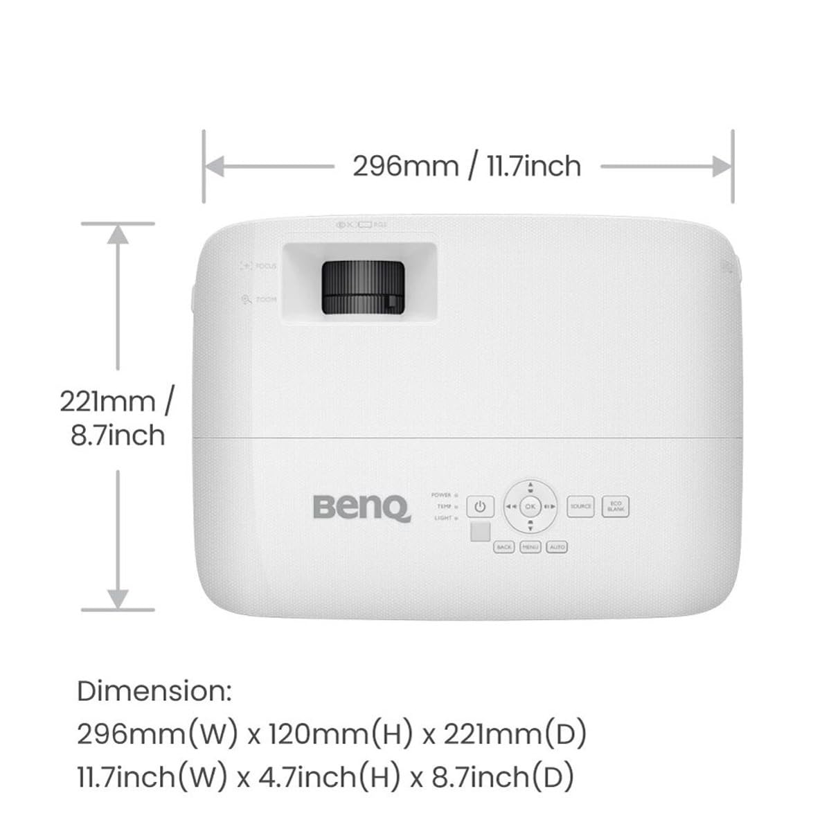 1080P Gaming Projector with Low Latency & Dual HDMI