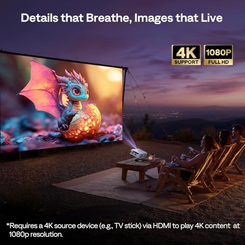 Smart Projector with WiFi & Bluetooth