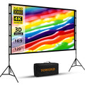 120-Inch Portable 4K Projector Screen with Stand