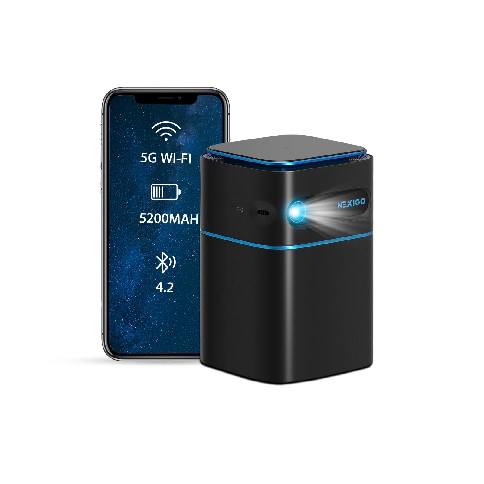 NexiGo Portable Projector Variation