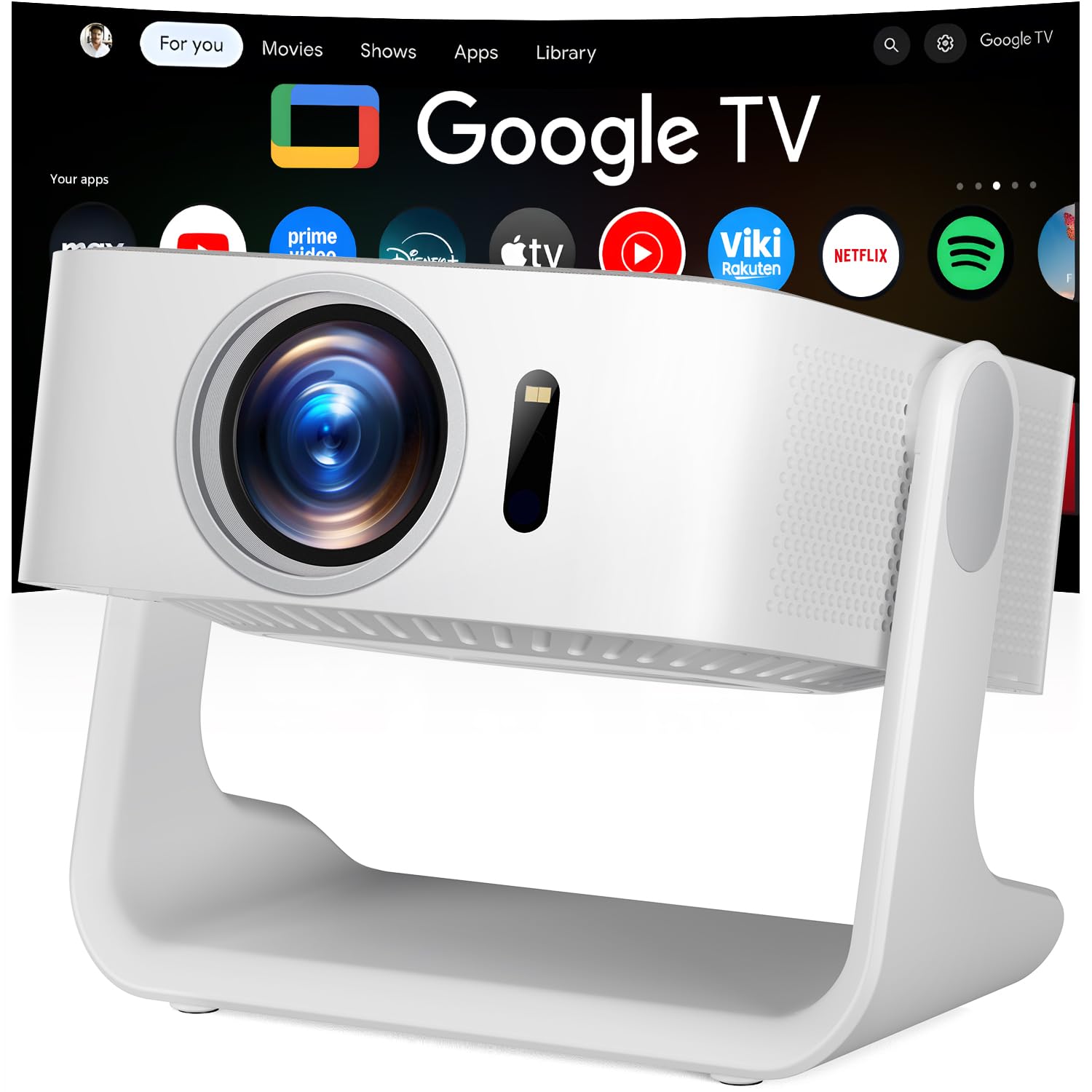 4K Smart Projector with WiFi & Bluetooth