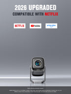Smart 4K Mini Projector with WiFi & Bluetooth