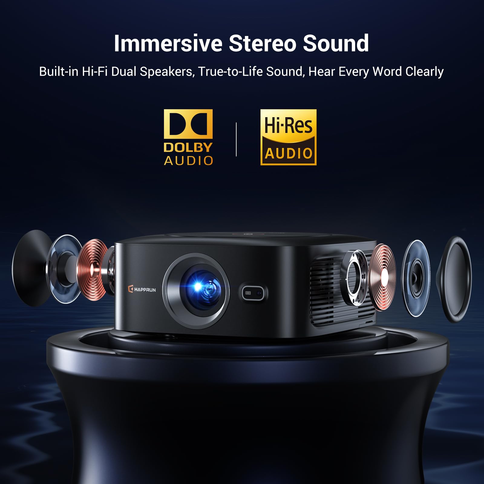 1500 ANSI 4K Smart Home Theater Projector