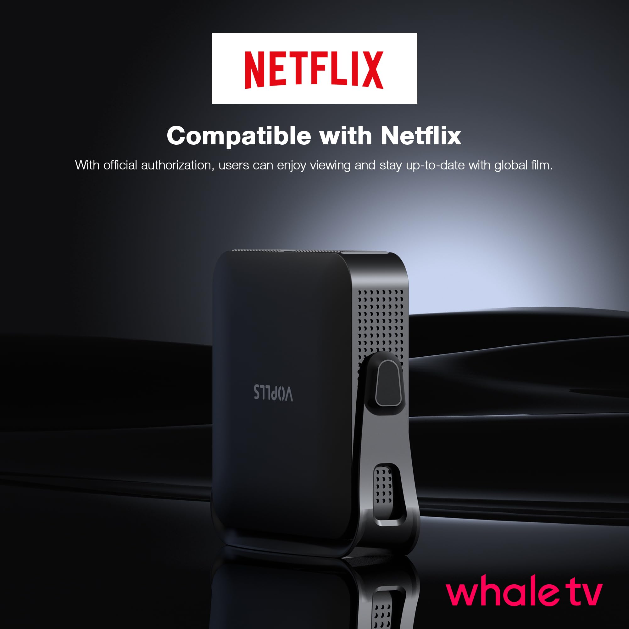 1080P Smart Mini Projector with Auto Focus & WiFi Bluetooth