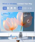 Mini 4K Projector with WiFi 6 & Bluetooth 5.4