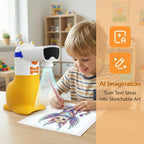 AI Drawing Projector for Kids with Smart Sketch & Voice Control