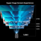 2000 ANSI Native 1080P Smart Projector with Auto Focus