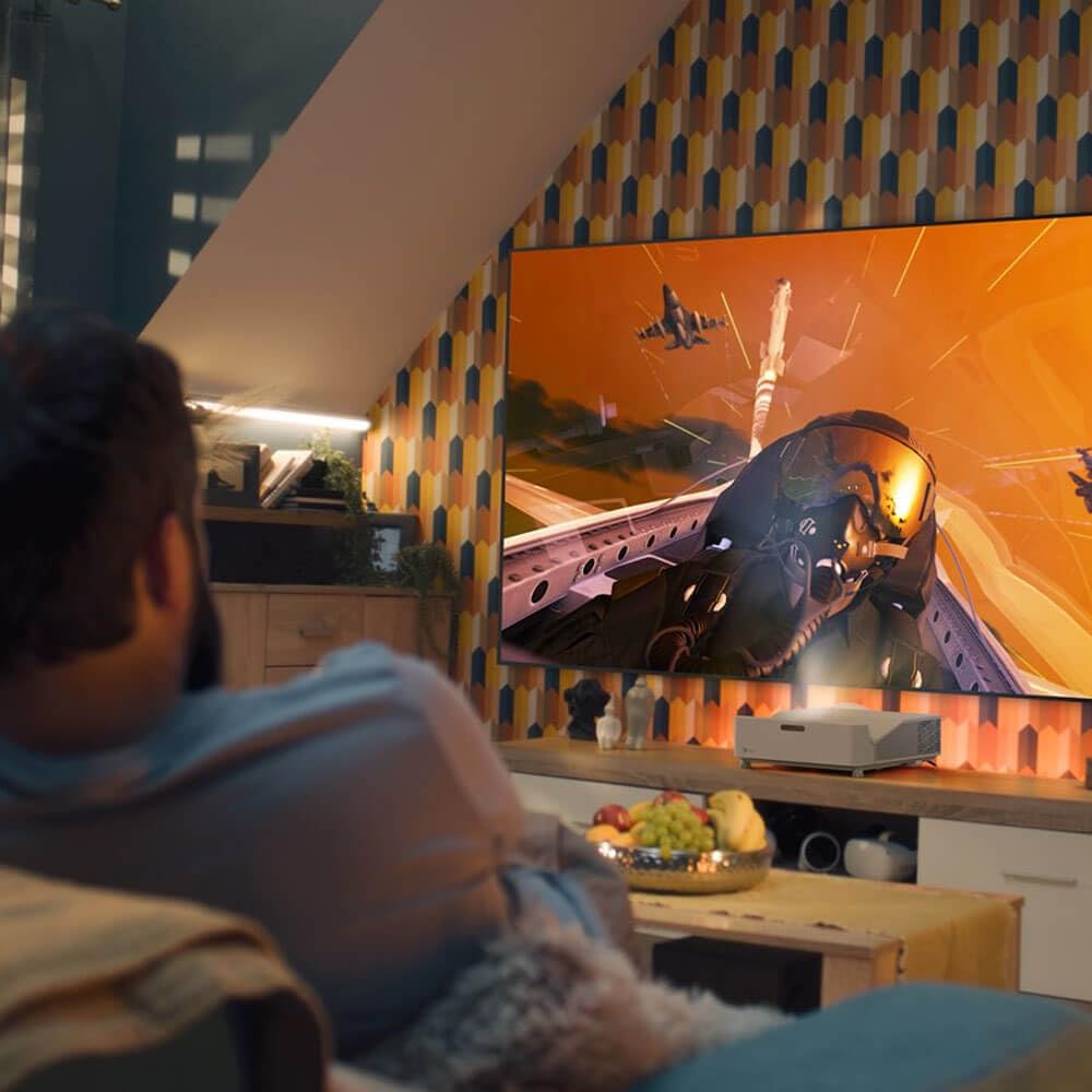 Compact 4K UHD Ultra Short Throw Gaming Projector