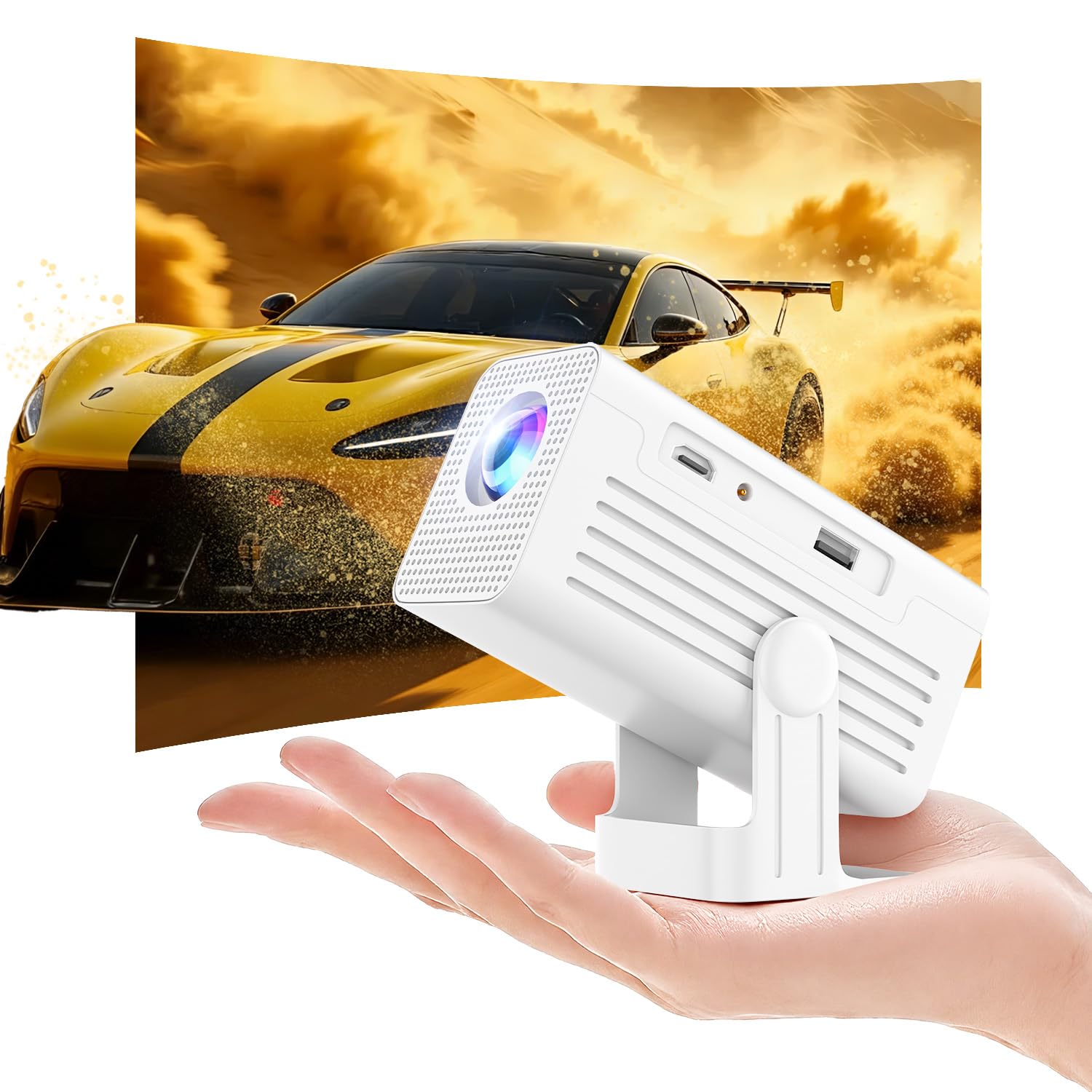 4K Smart Mini Projector with WiFi & Bluetooth