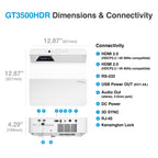 Compact 4K UHD Ultra Short Throw Gaming Projector