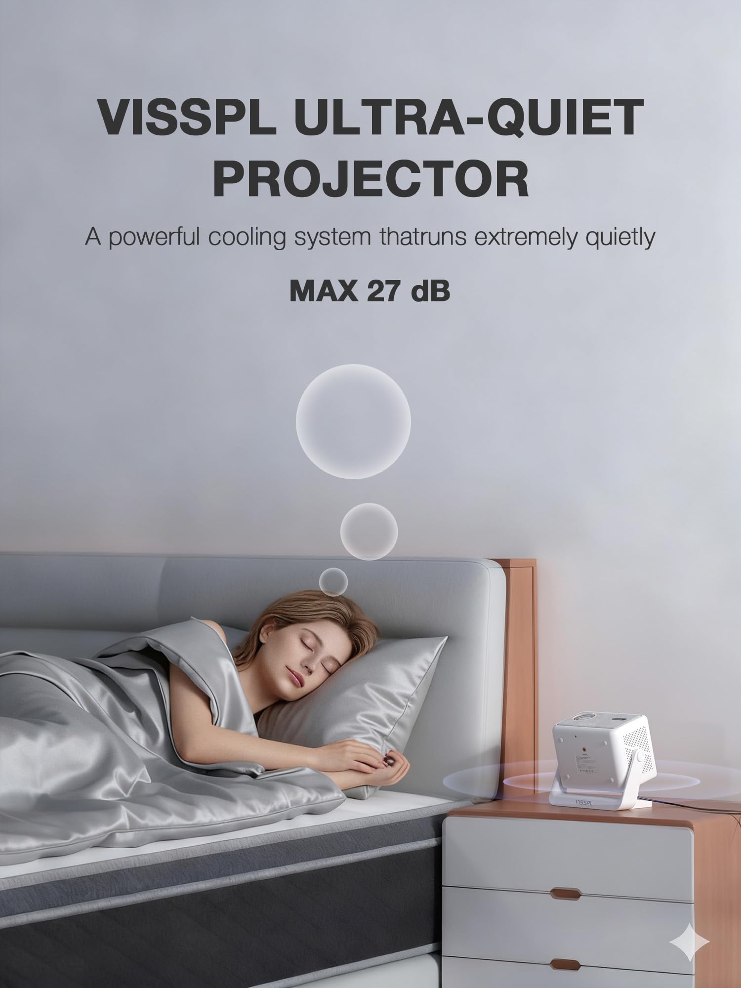 2000 ANSI 4K Smart Mini Projector with Auto Focus