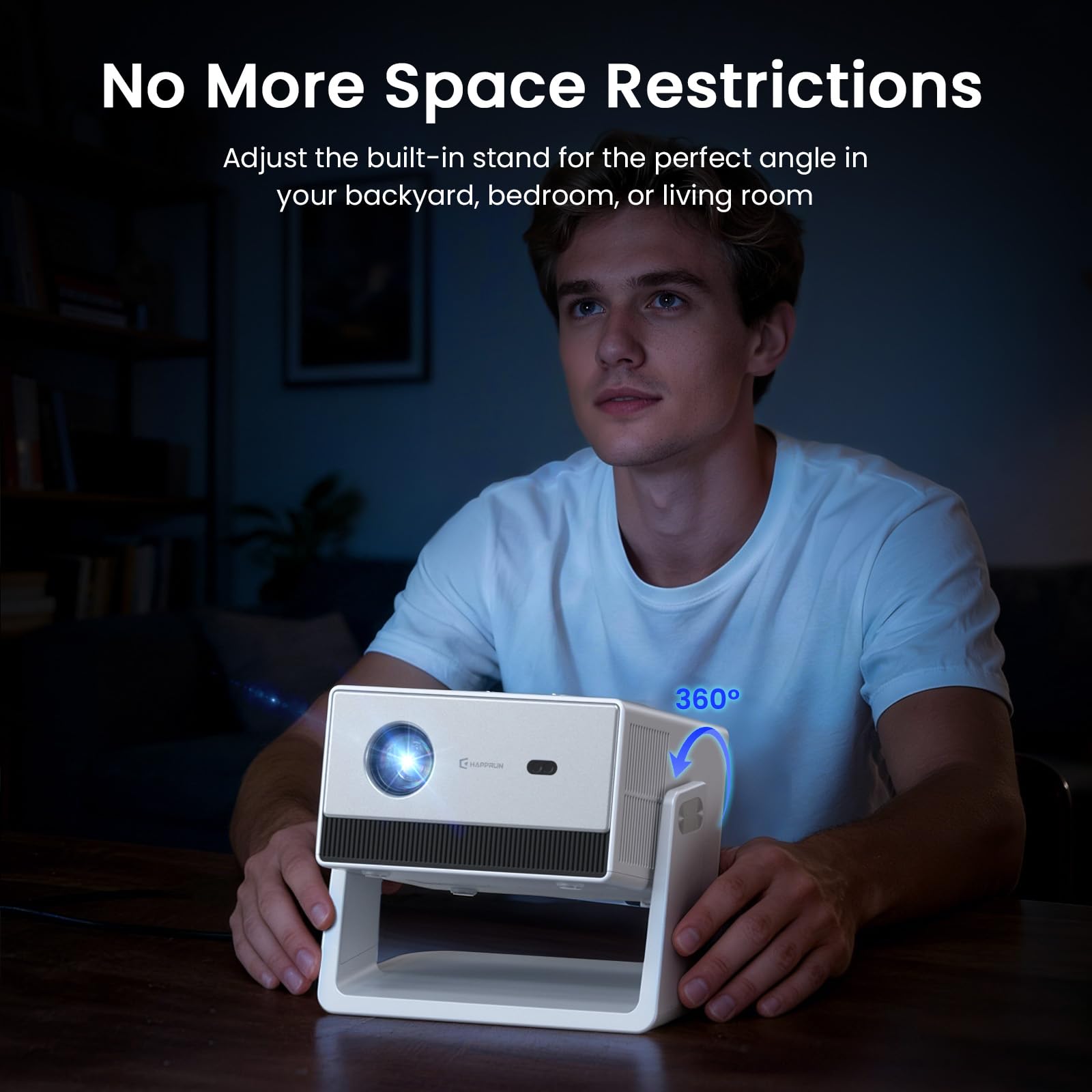 4K Smart Mini Projector with WiFi & Bluetooth