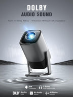 Smart 4K Mini Projector with WiFi & Bluetooth