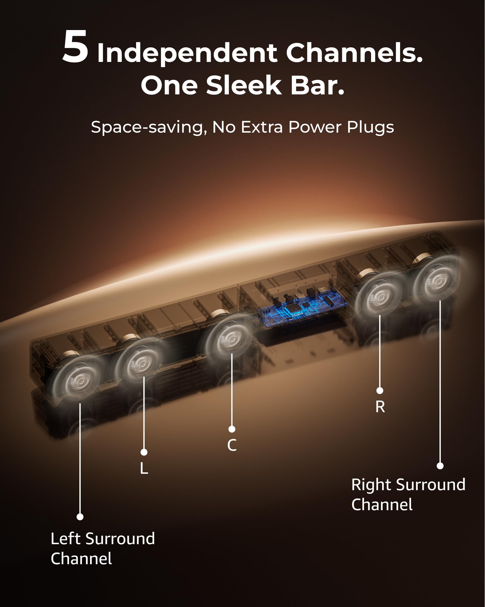 5.1CH Dolby Atmos Soundbar with Subwoofer