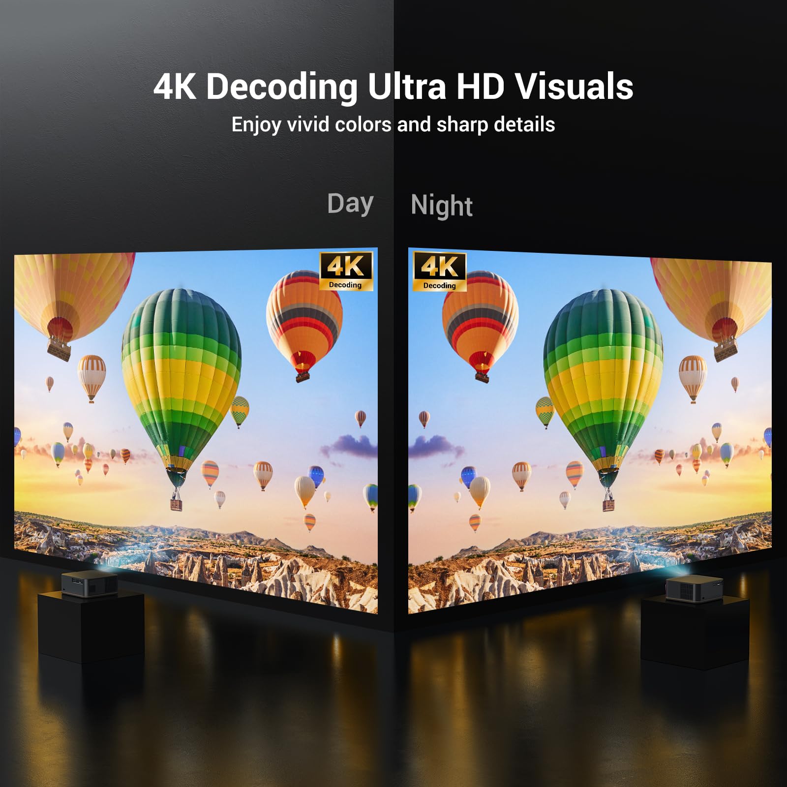 2000 ANSI 4K Smart Projector with Auto Focus