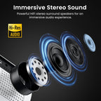 Native 1080P Bluetooth Projector for Home & Outdoor Use