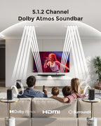 5.1.2CH Dolby Atmos Surround Soundbar System