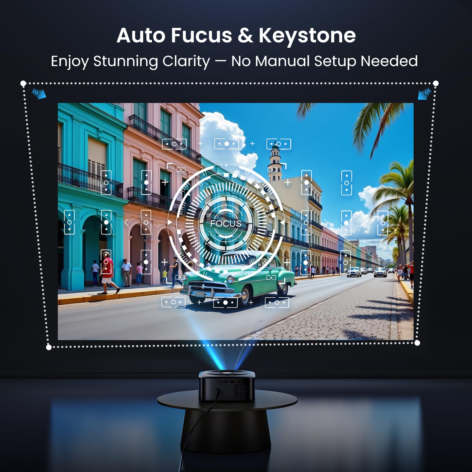 1500 ANSI 4K Smart Home Theater Projector