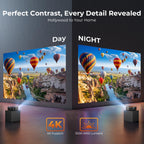4K Smart Projector with WiFi & Bluetooth