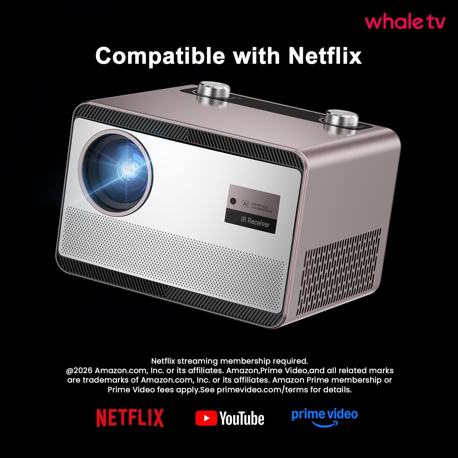 2000 ANSI Native 1080P Smart Projector with Auto Focus