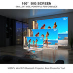 Full HD Mini Projector with Tripod