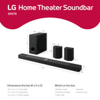 9.1.5CH Dolby Atmos Soundbar with Rear Speakers & Subwoofer