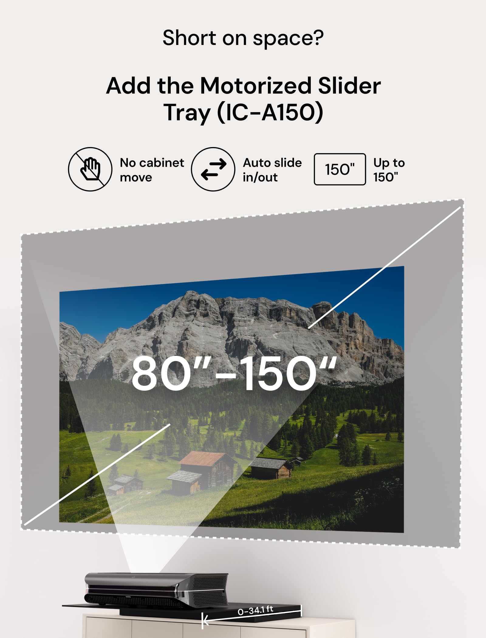 4K UHD Ultra Short Throw Triple Laser Projector