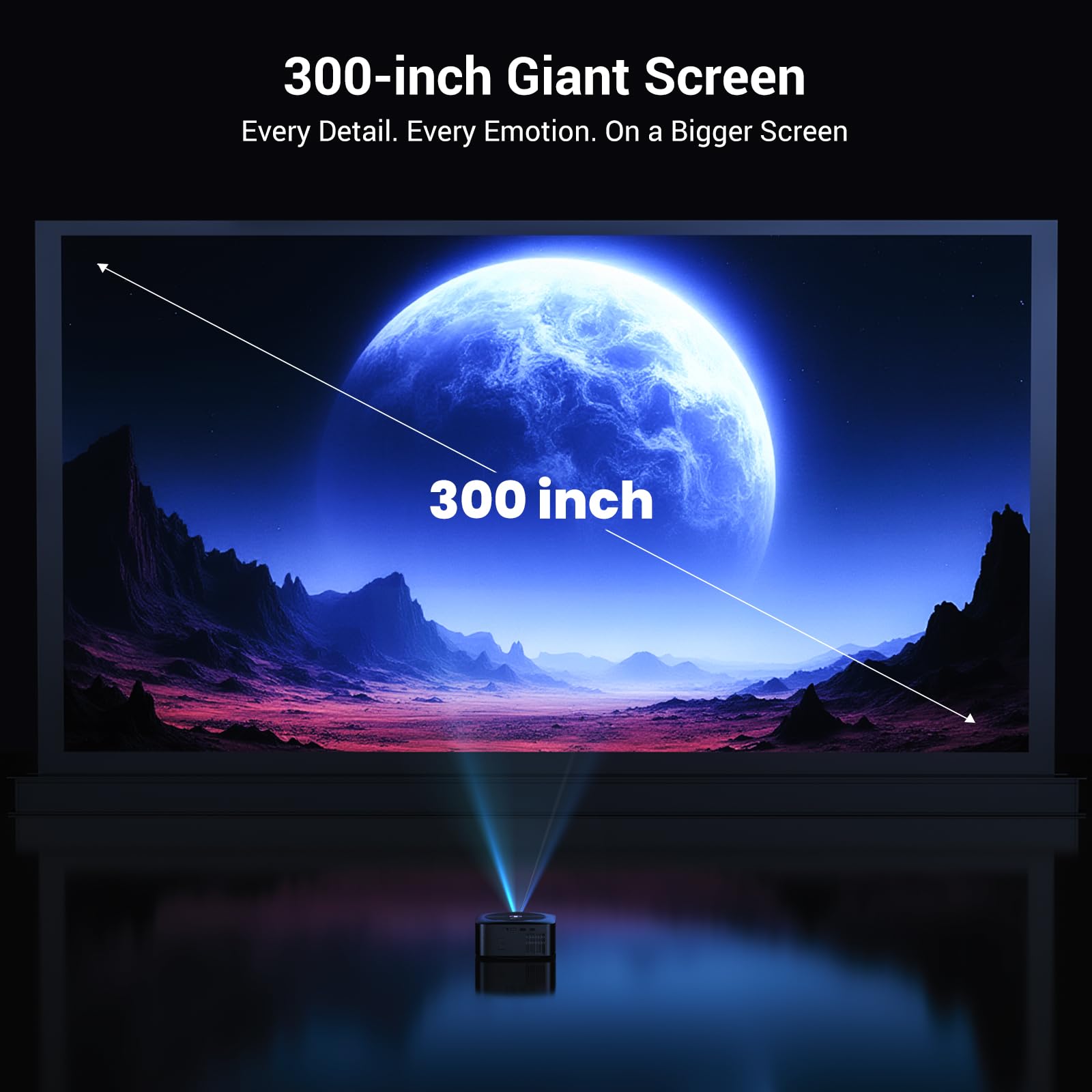 1500 ANSI 4K Smart Home Theater Projector