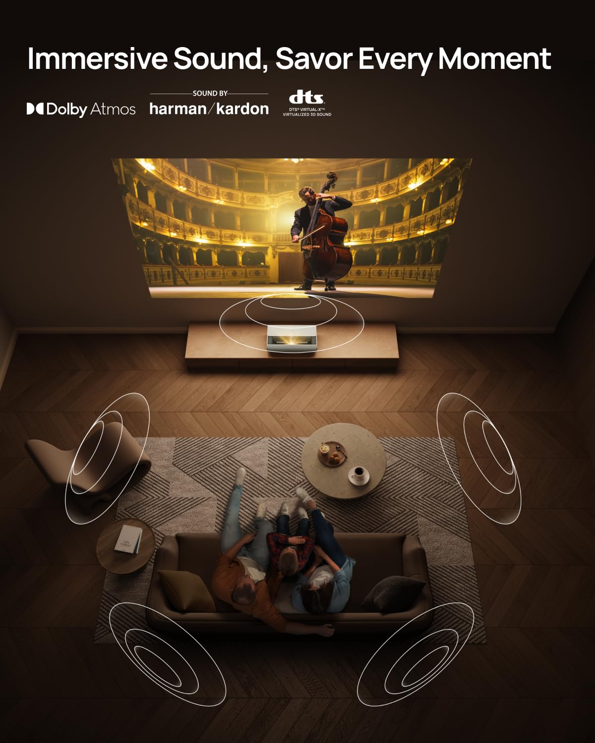 AURA Series UST Laser Projector with Dolby Vision