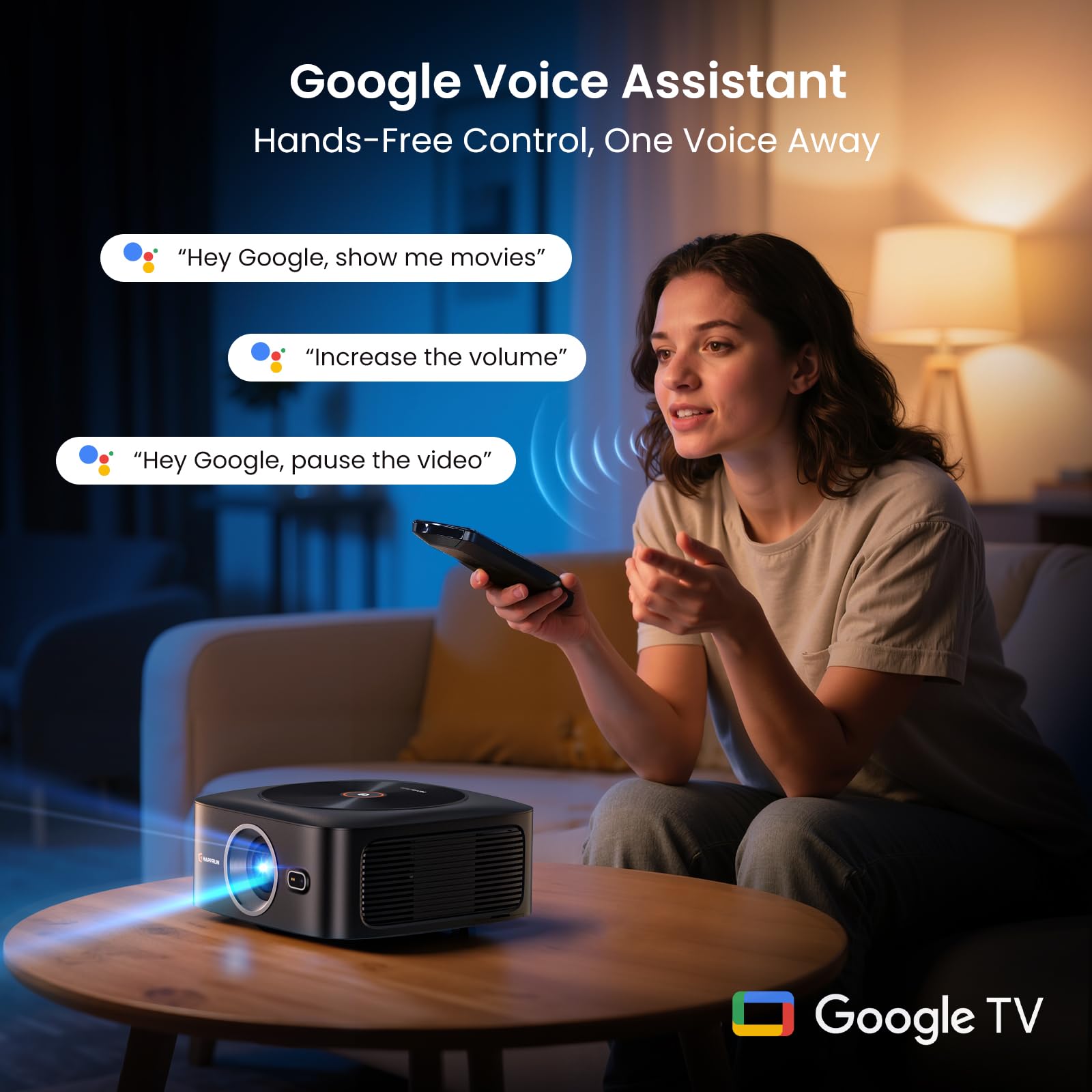 1500 ANSI 4K Smart Home Theater Projector