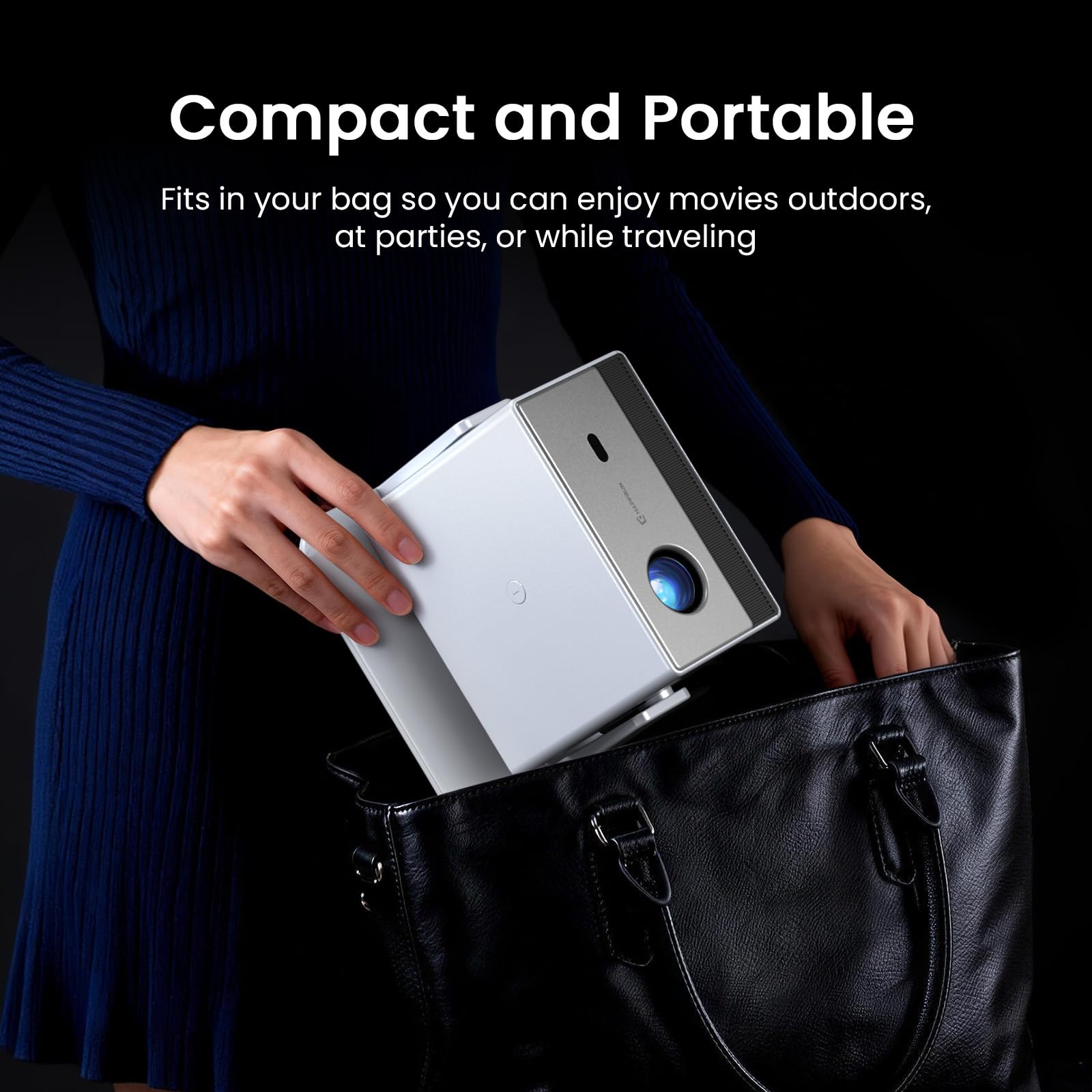 4K Smart Mini Projector with WiFi & Bluetooth