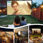 120-Inch Portable Outdoor Projector Screen with Stand