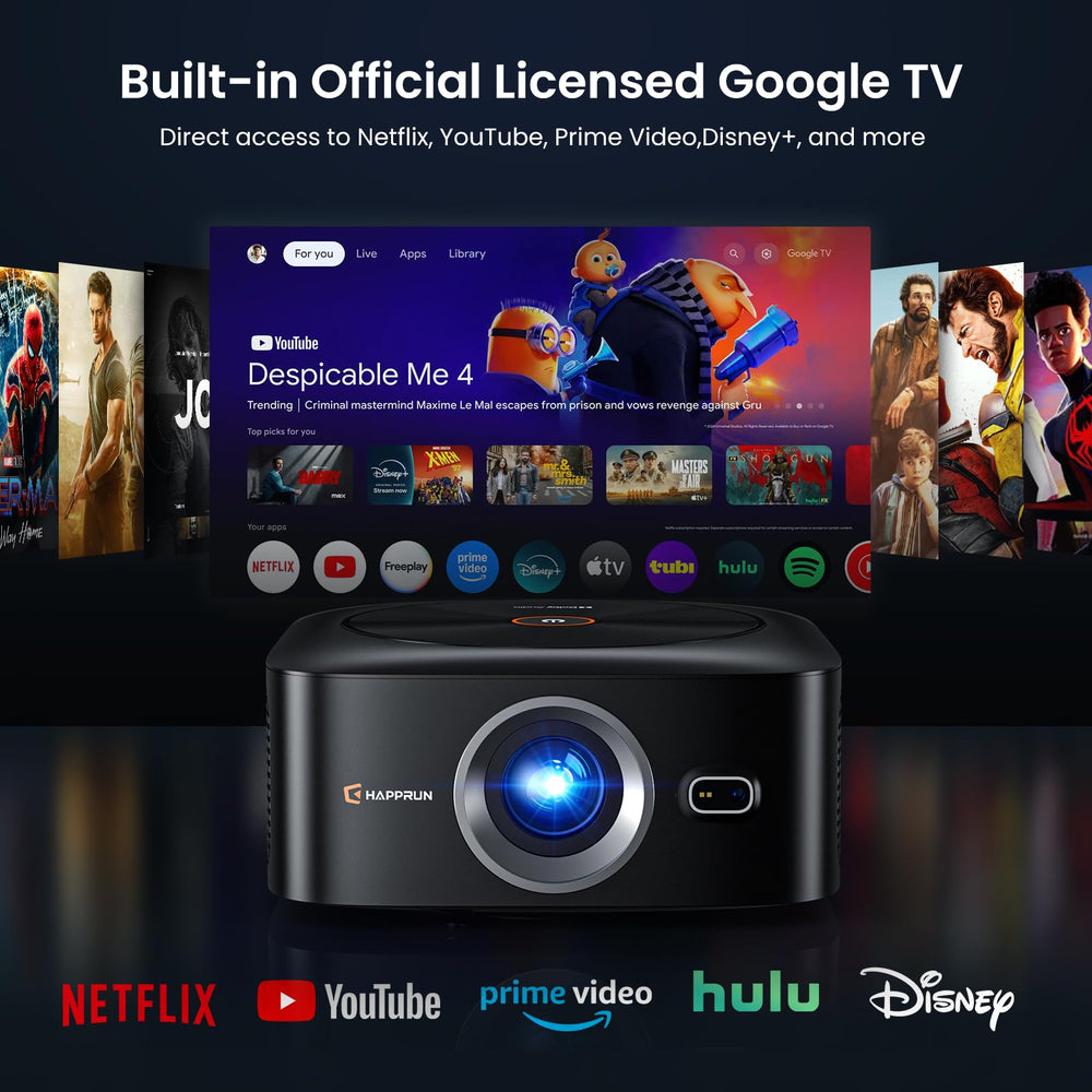 1500 ANSI 4K Smart Home Theater Projector