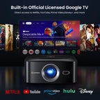 1500 ANSI 4K Smart Home Theater Projector