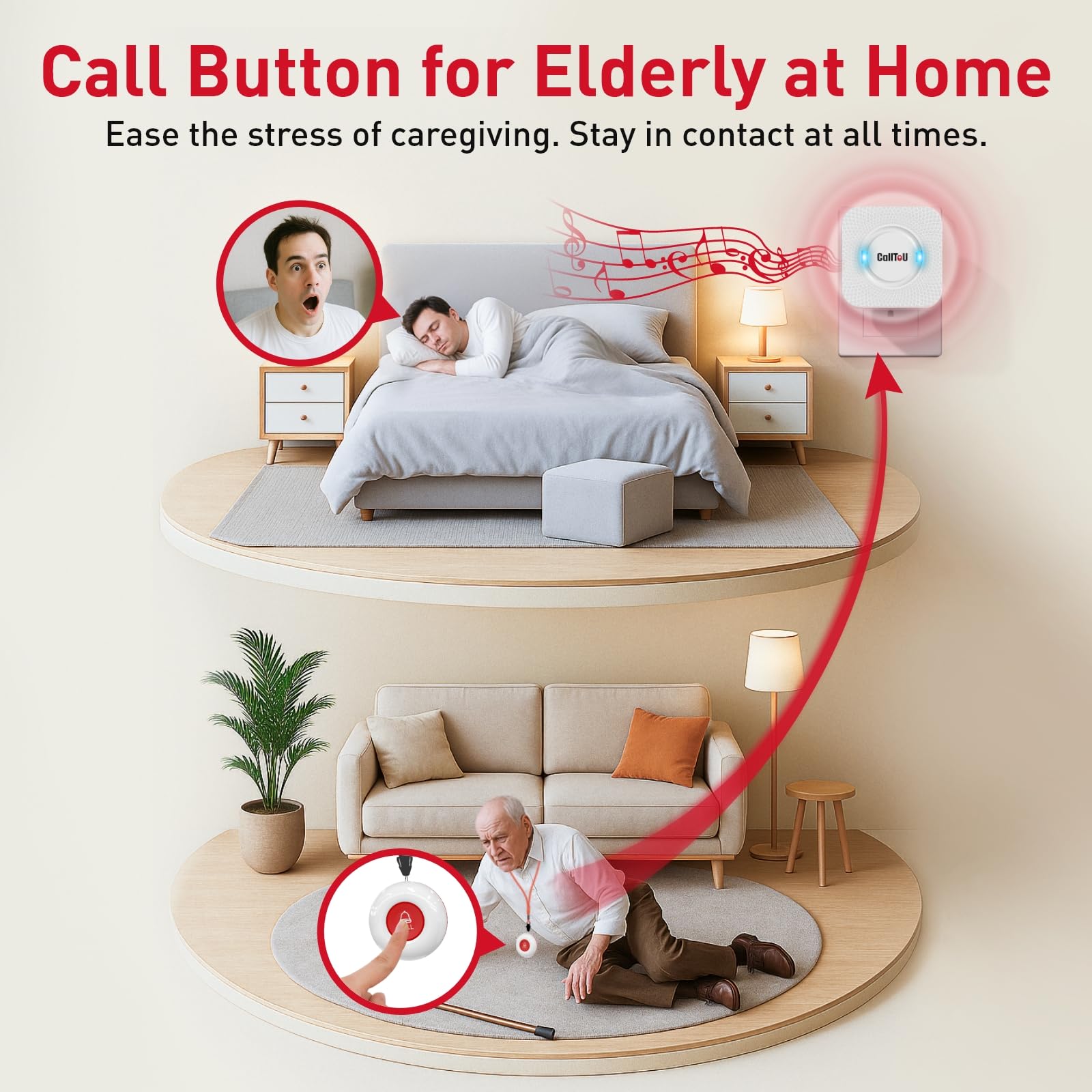 Wireless Caregiver Alert System for Seniors & Patients