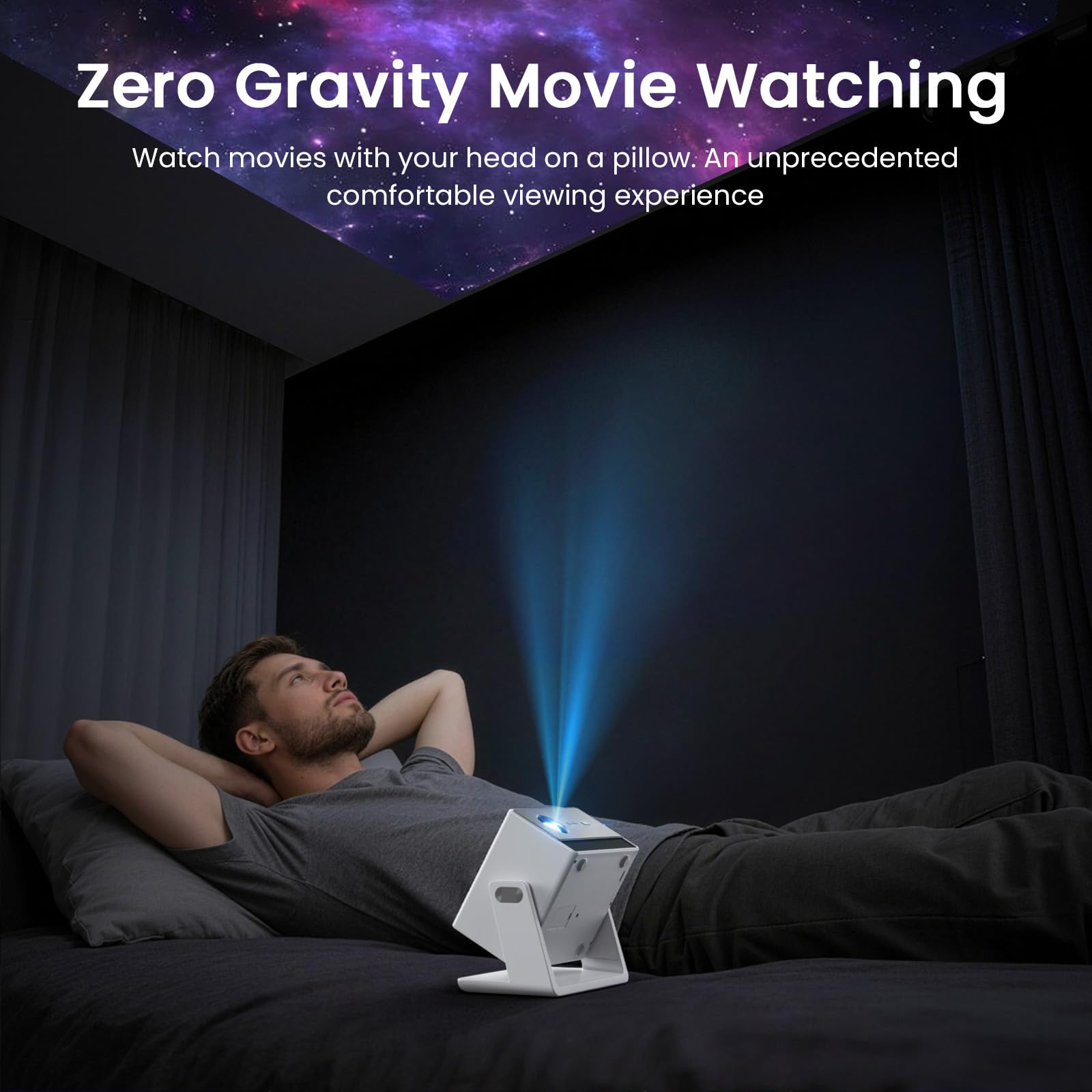 4K Smart Mini Projector with WiFi & Bluetooth