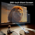 Native 1080P Bluetooth Projector for Home & Outdoor Use