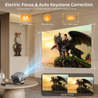 800 ANSI Native 1080P Smart Projector with WiFi & Bluetooth