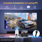 1080P Smart Mini Projector with WiFi & Bluetooth