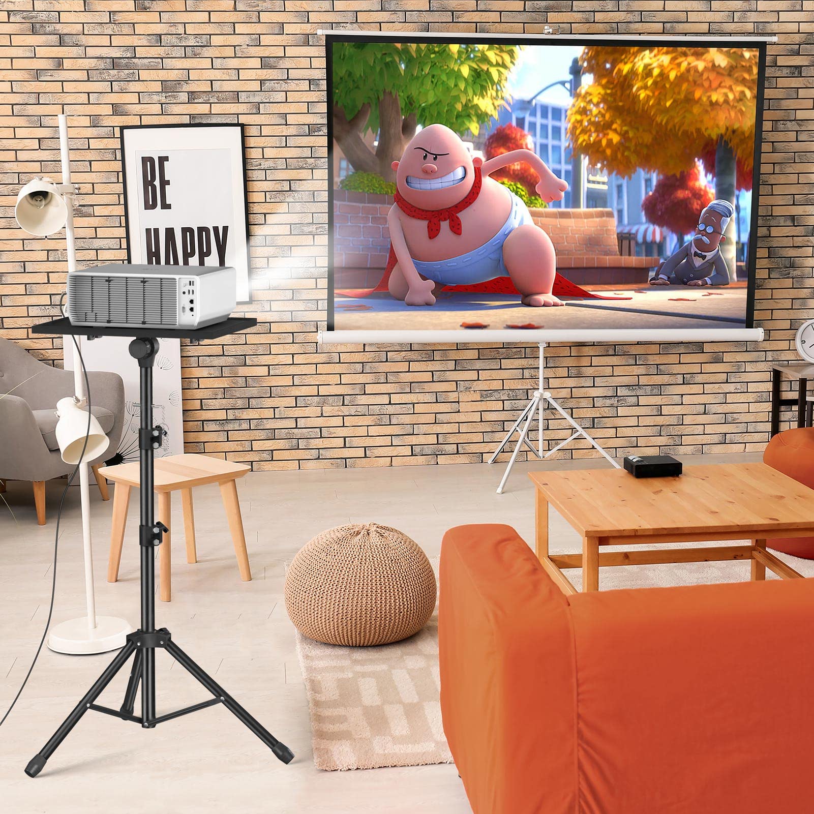 Adjustable Projector Stand for Indoor & Outdoor Use
