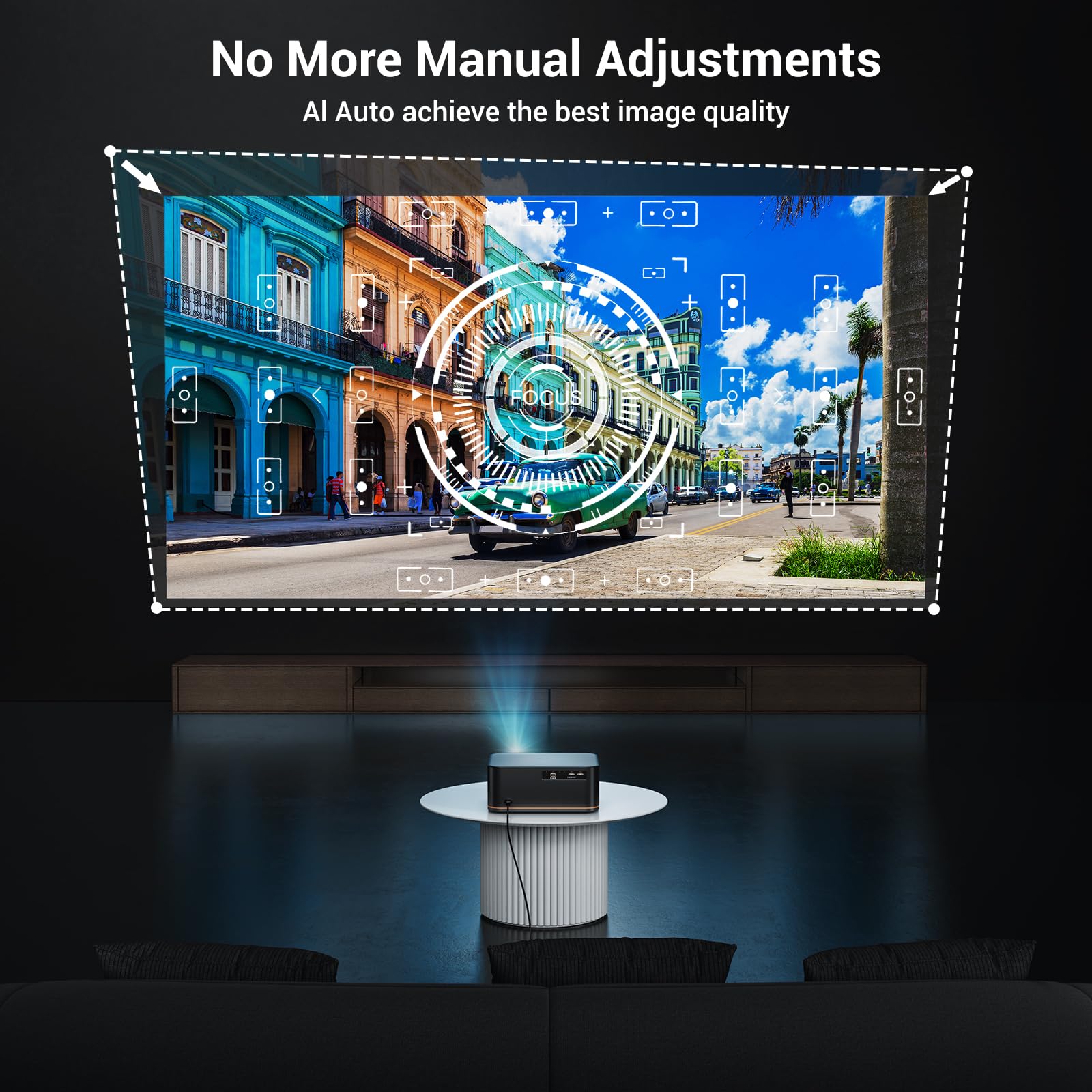 2000 ANSI 4K Smart Projector with Auto Focus