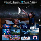 3D Galaxy Star Projector with Bluetooth Speaker