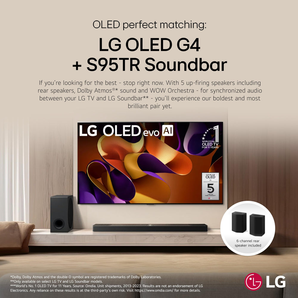 9.1.5CH Dolby Atmos Soundbar with Rear Speakers & Subwoofer