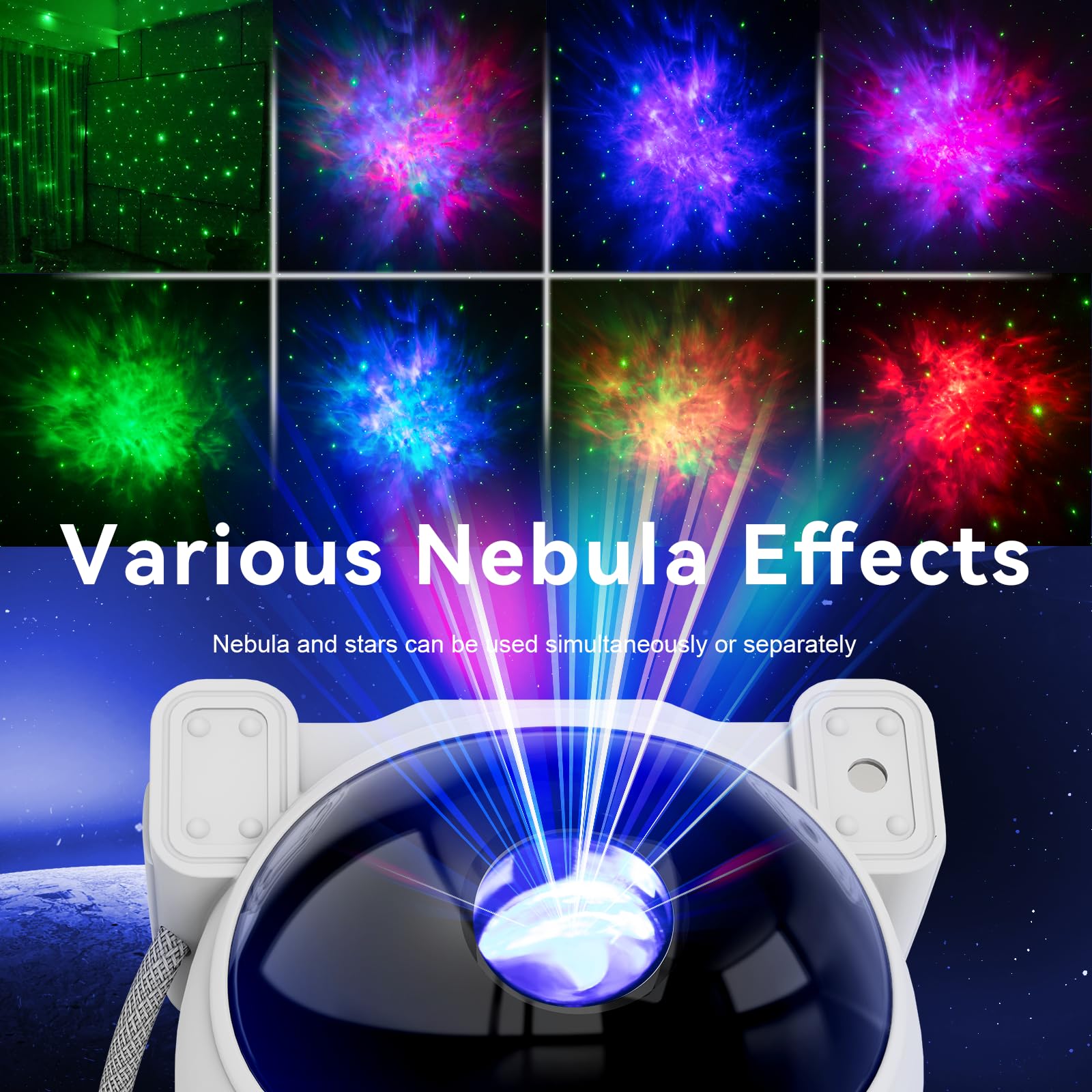 Astronaut Galaxy Star Projector Night Light