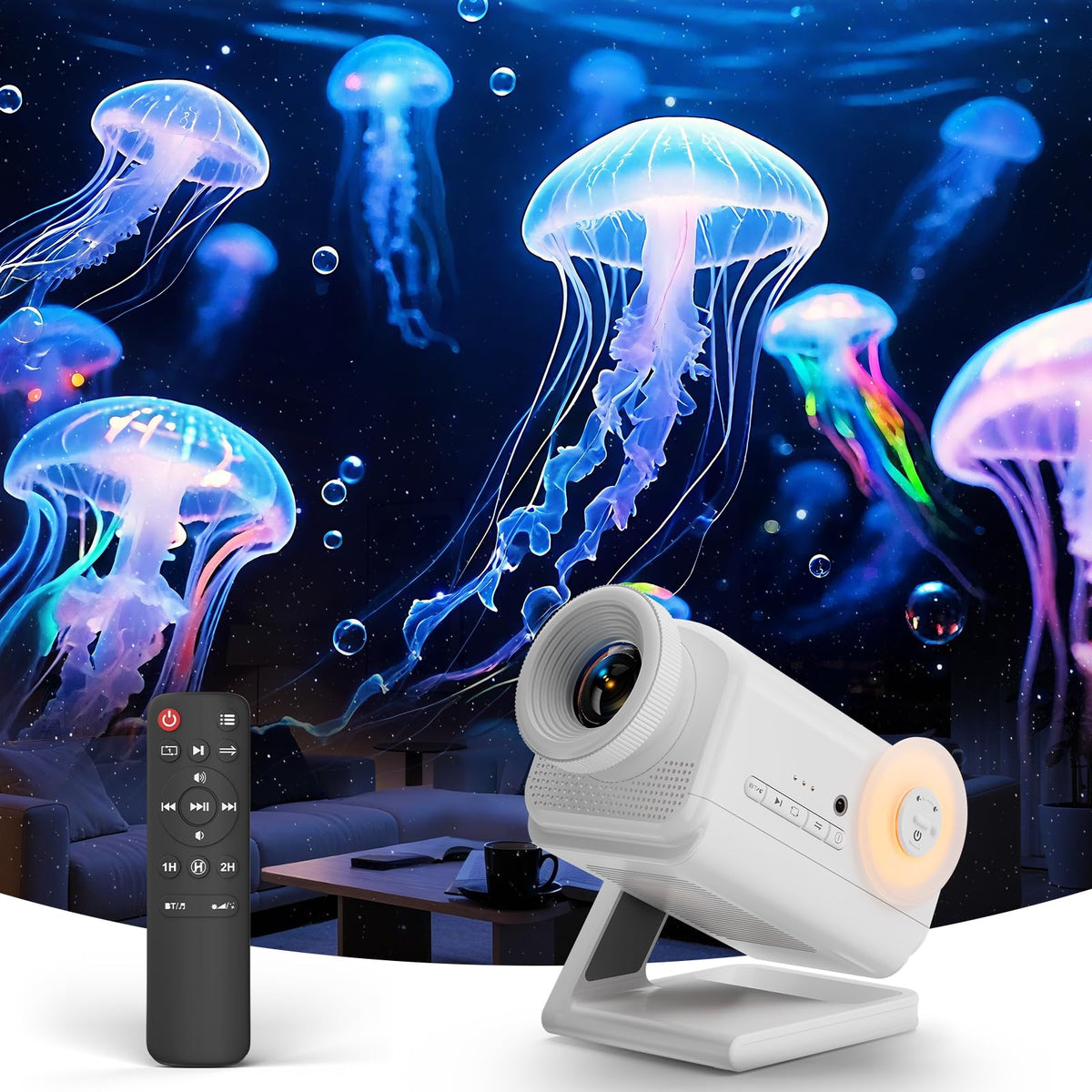 3D Galaxy Star Projector with Bluetooth Speaker