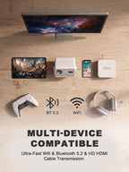 2000 ANSI 4K Smart Mini Projector with Auto Focus