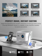 4K Smart Projector with Google TV & WiFi Bluetooth