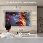 1800 ANSI 4K Smart Projector with Auto Focus & Google TV