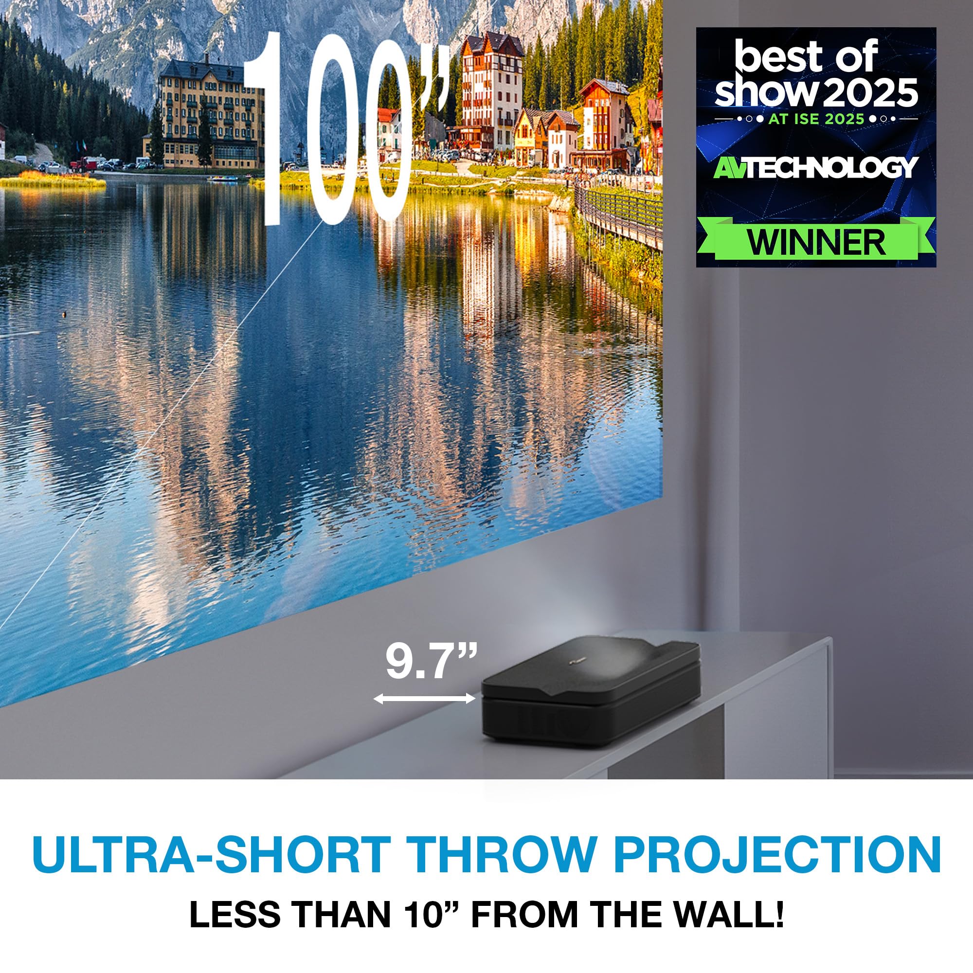 Ultra Short Throw 1080P HDR Triple Laser Projector
