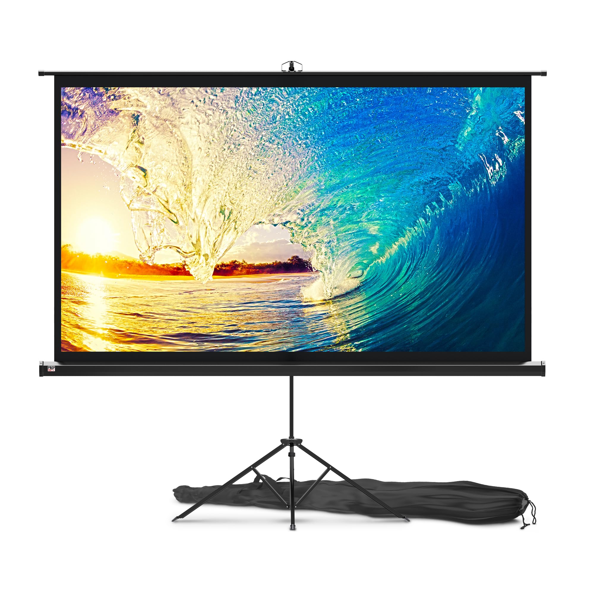 100-Inch Tripod Projector Screen for Indoor & Outdoor Use